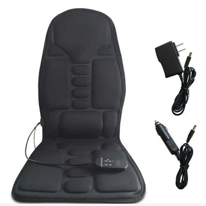 Car Home Office Full-Body Cushion Heat 7 Motors Vibrate Mat Massager