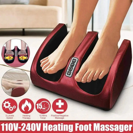 Heating Therapy Shiatsu Kneading Roller Muscle Relief Fatigue Foot Massager