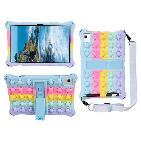 Soft Silicon Kids Cover Anti-Fall Phablet Stand Cases