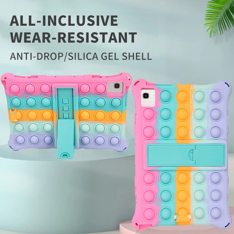 Soft Silicon Kids Cover Anti-Fall Phablet Stand Cases