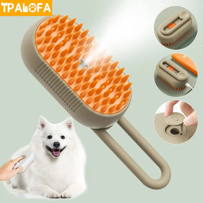 3in1 Water Dog Electric Spray Pet Steam Brush