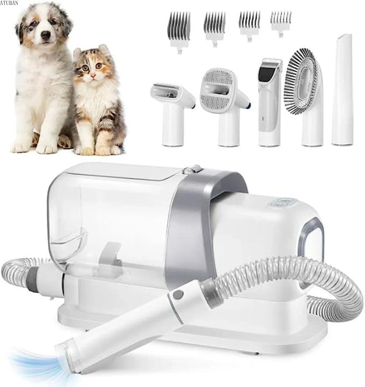 Pet Grooming Kit Vacuum Dog Grooming Clippers Pet Hair Remover