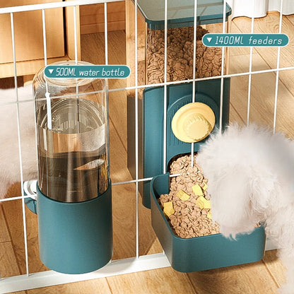 Automatic Pet Bowls Cage Hanging Feeder