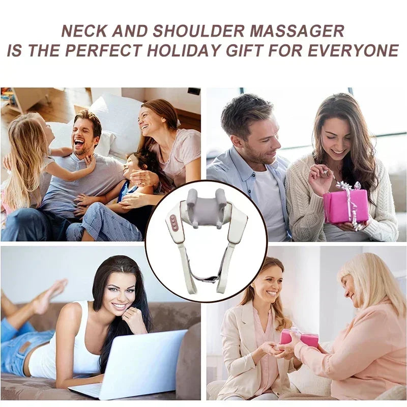 Rechargeable Powerful Shiatsu Back Neck Shoulder Massager