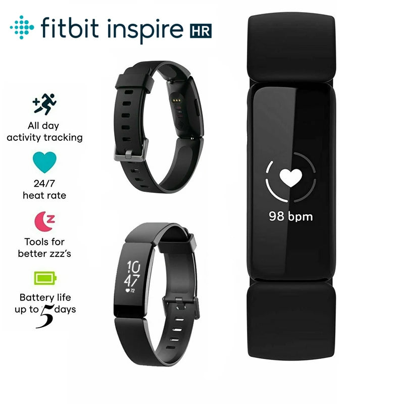 Fitbit Inspire HR Health & Fitness Tracker Smart Band Waterproof Smartwatch