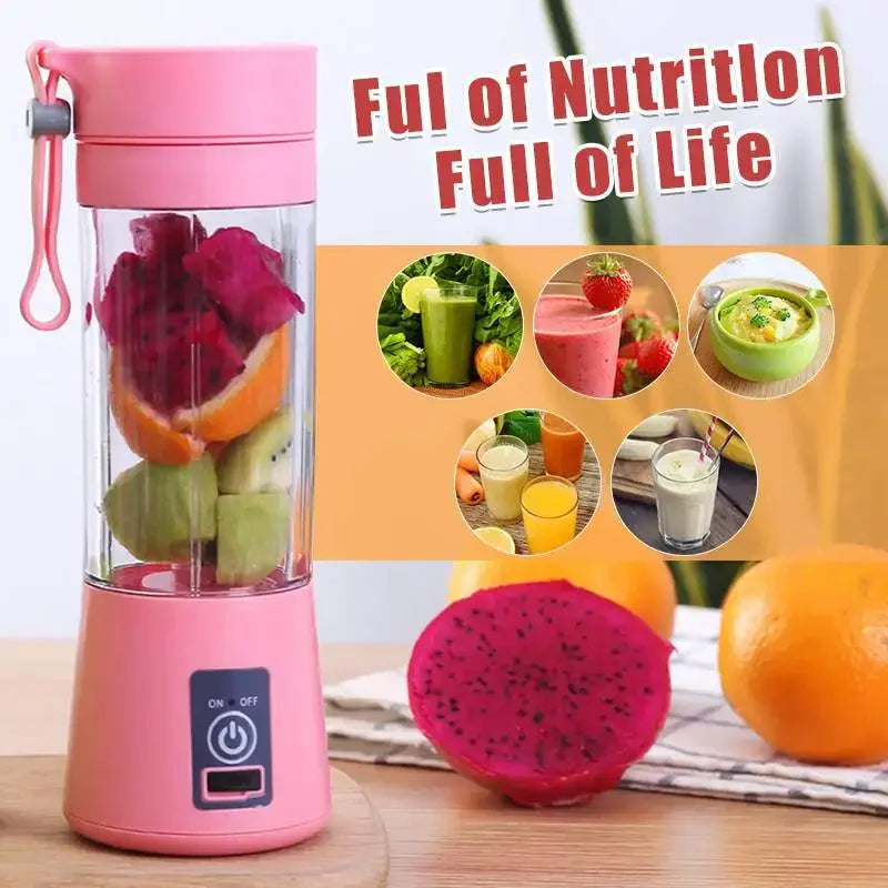 Home USB Rechargeable Portable Electric Fruit Juicer